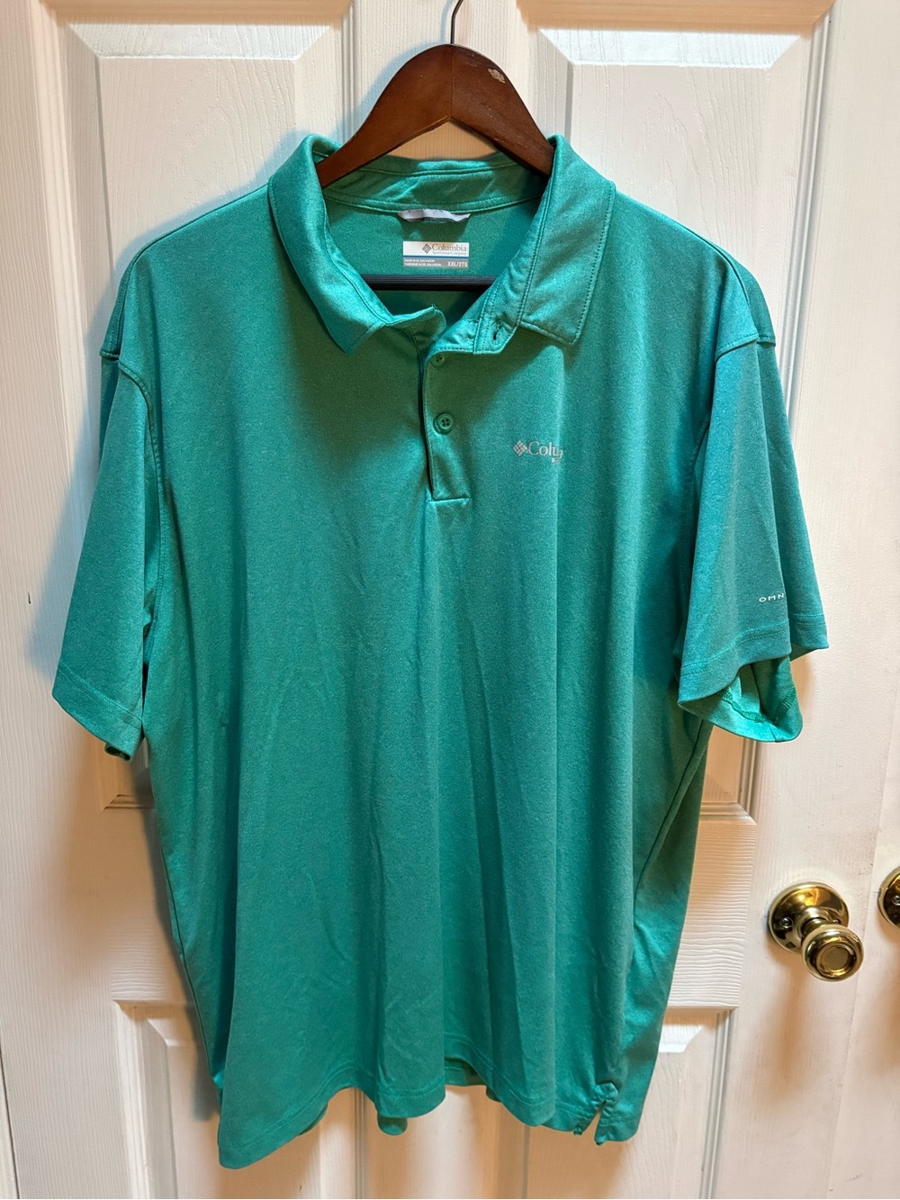 Columbia Men's Teal Green Performance Polo